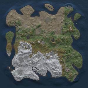 Thumbnail Rust Map: Procedural Map, Size: 3850, Seed: 544875001, 20 Monuments