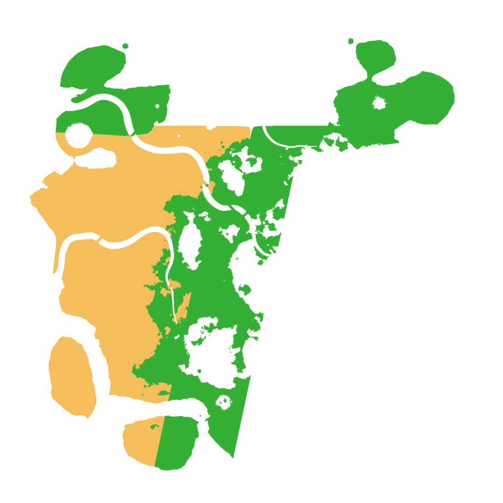 Biome Rust Map: Procedural Map, Size: 3500, Seed: 2069291397