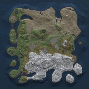 Thumbnail Rust Map: Procedural Map, Size: 3500, Seed: 173327280, 20 Monuments