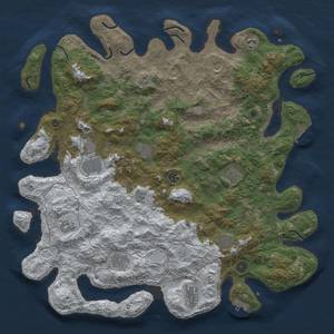 Thumbnail Rust Map: Procedural Map, Size: 4600, Seed: 31977, 20 Monuments