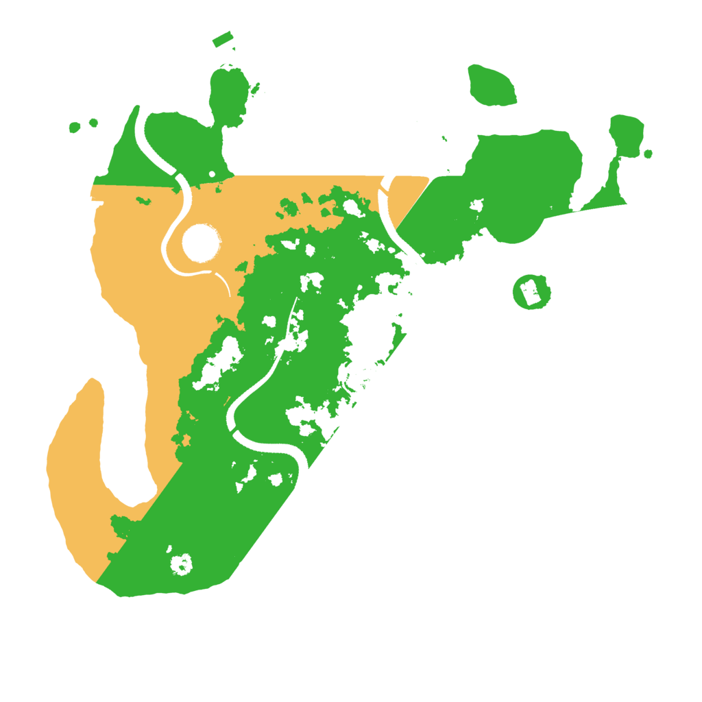 Biome Rust Map: Procedural Map, Size: 3250, Seed: 6187058