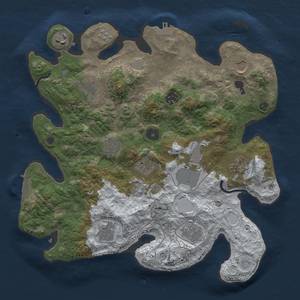 Thumbnail Rust Map: Procedural Map, Size: 3500, Seed: 848867273, 20 Monuments