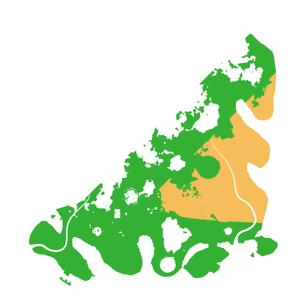 Biome Rust Map: Procedural Map, Size: 3535, Seed: 11155115