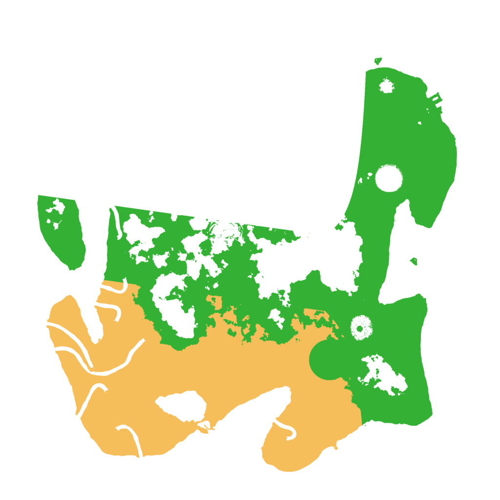 Biome Rust Map: Procedural Map, Size: 3250, Seed: 30445