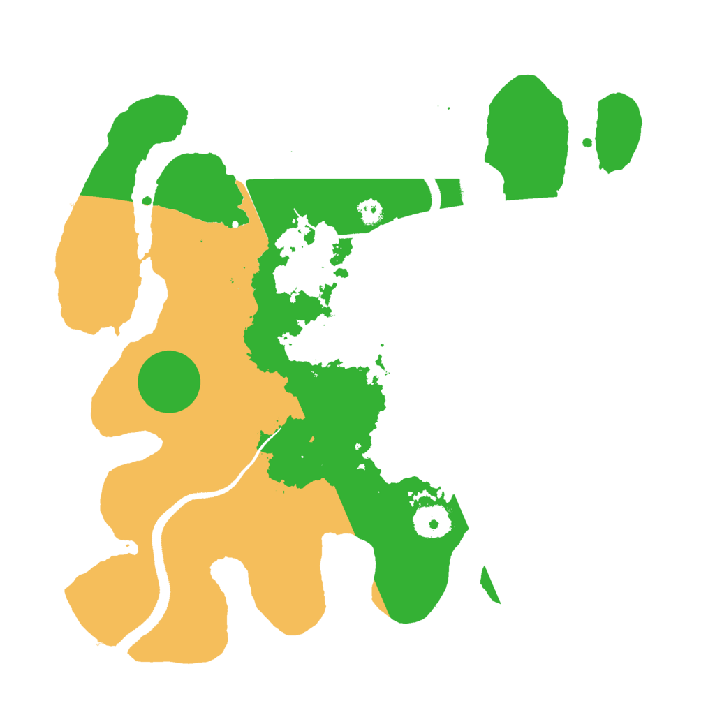 Biome Rust Map: Procedural Map, Size: 3030, Seed: 13600