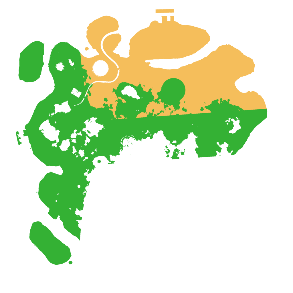 Biome Rust Map: Procedural Map, Size: 3250, Seed: 3253091