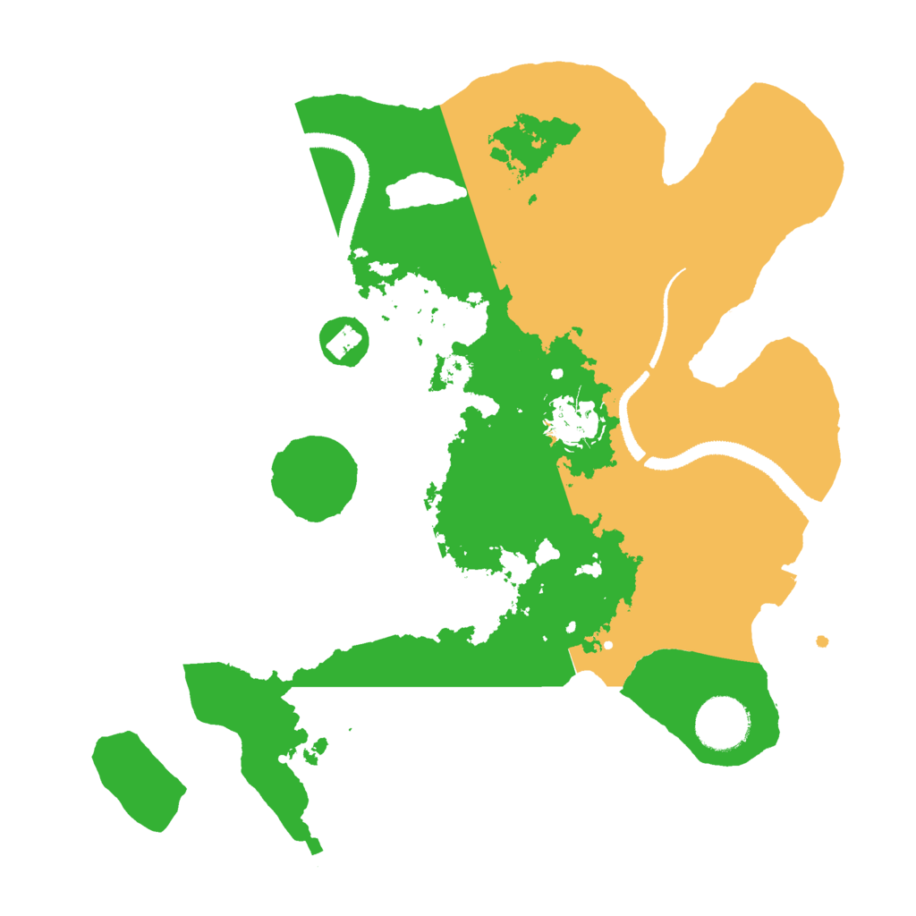 Biome Rust Map: Procedural Map, Size: 3000, Seed: 29422