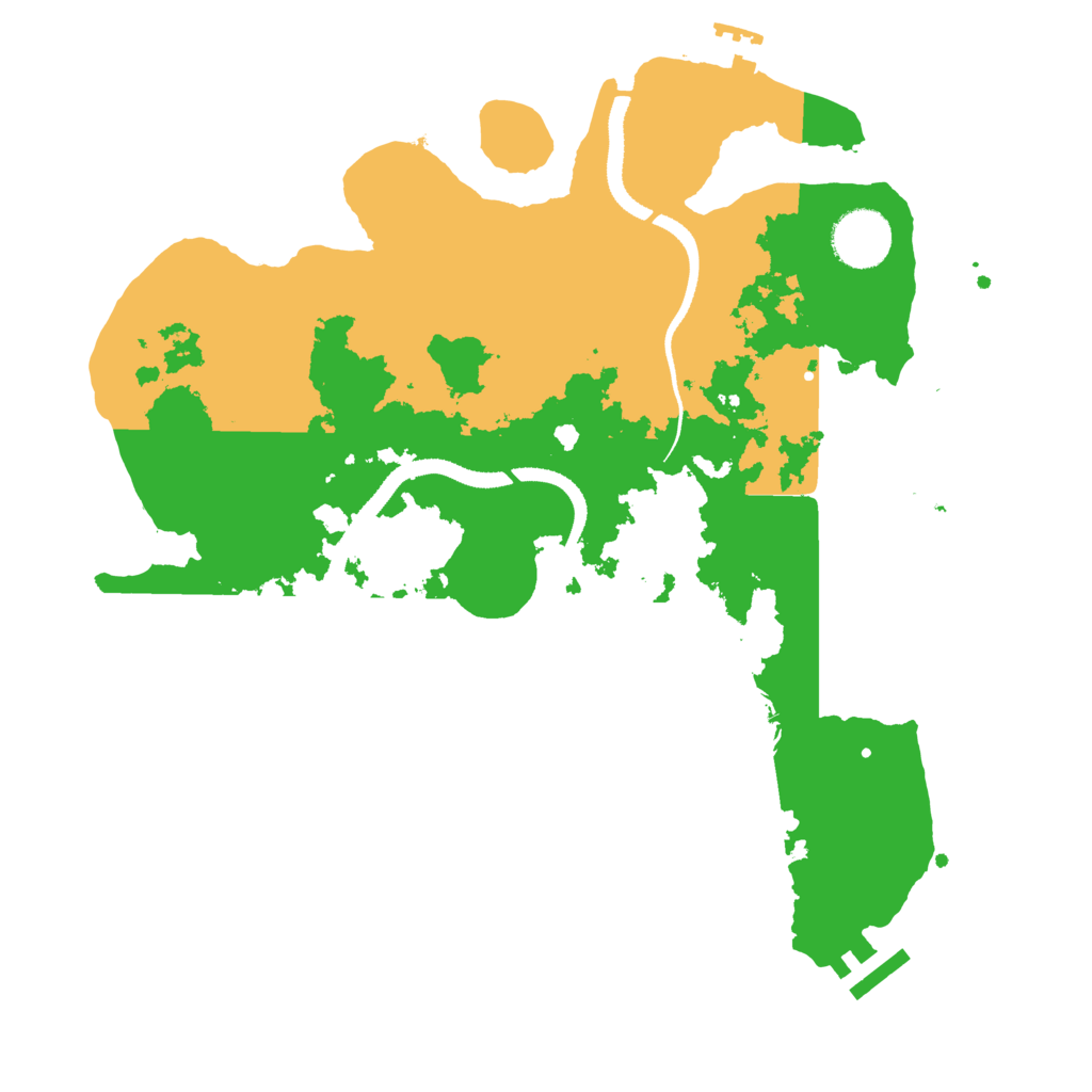 Biome Rust Map: Procedural Map, Size: 3250, Seed: 2107896