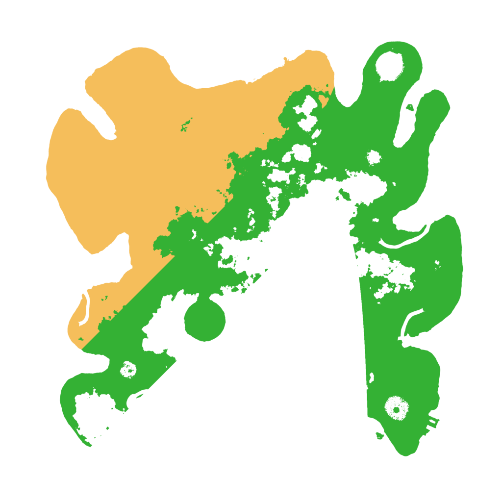 Biome Rust Map: Procedural Map, Size: 3250, Seed: 958016