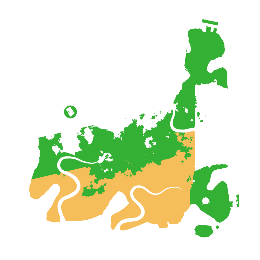 Biome Rust Map: Procedural Map, Size: 3250, Seed: 119570