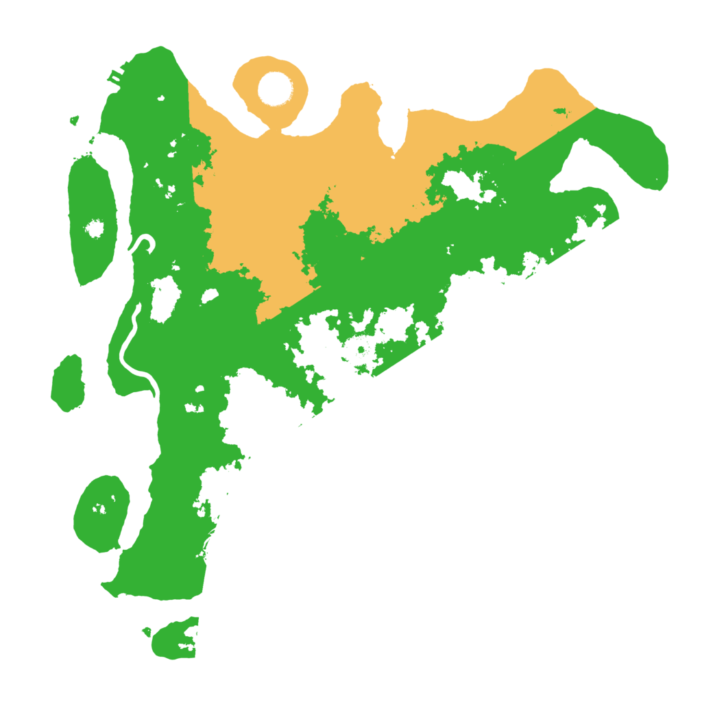 Biome Rust Map: Procedural Map, Size: 3600, Seed: 1234568