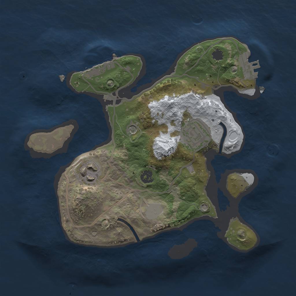 Rust Map: Procedural Map, Size: 2300, Seed: 1337, 10 Monuments