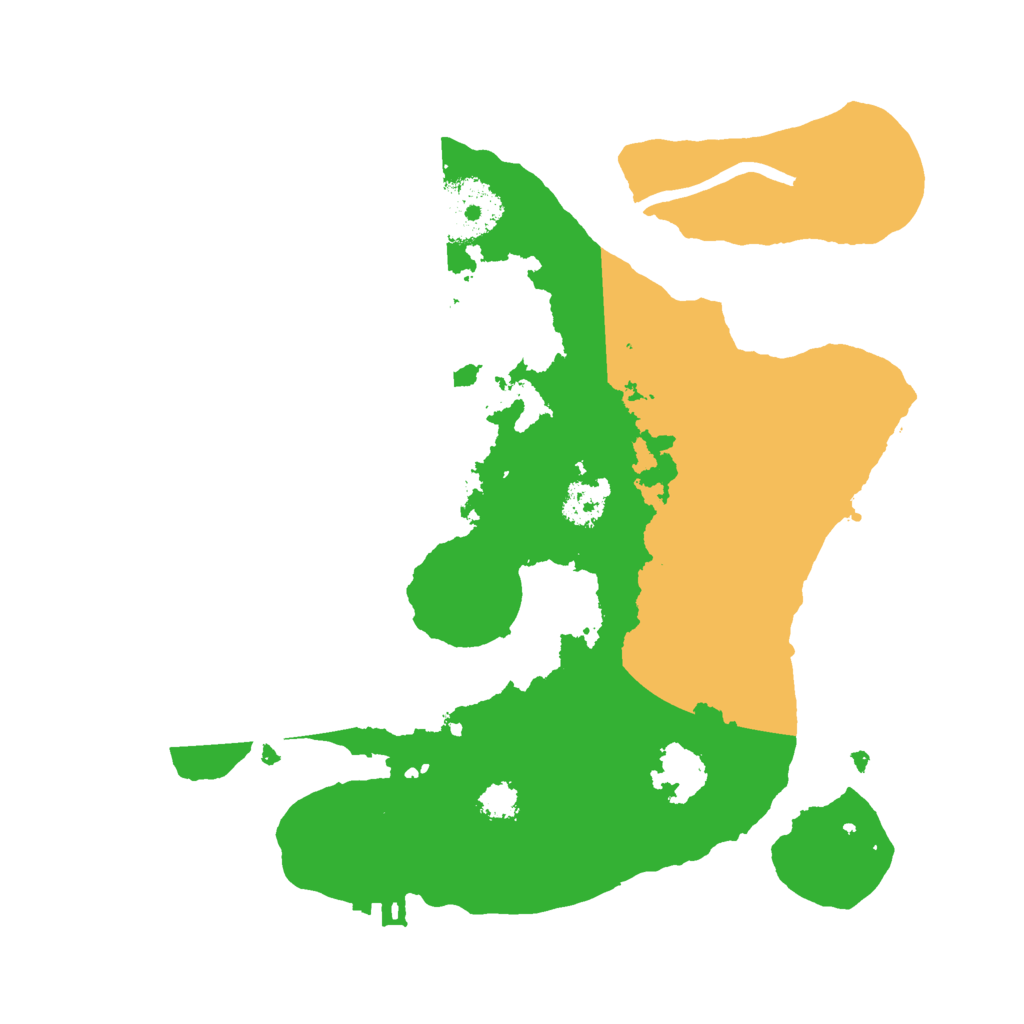 Biome Rust Map: Procedural Map, Size: 2500, Seed: 465077461