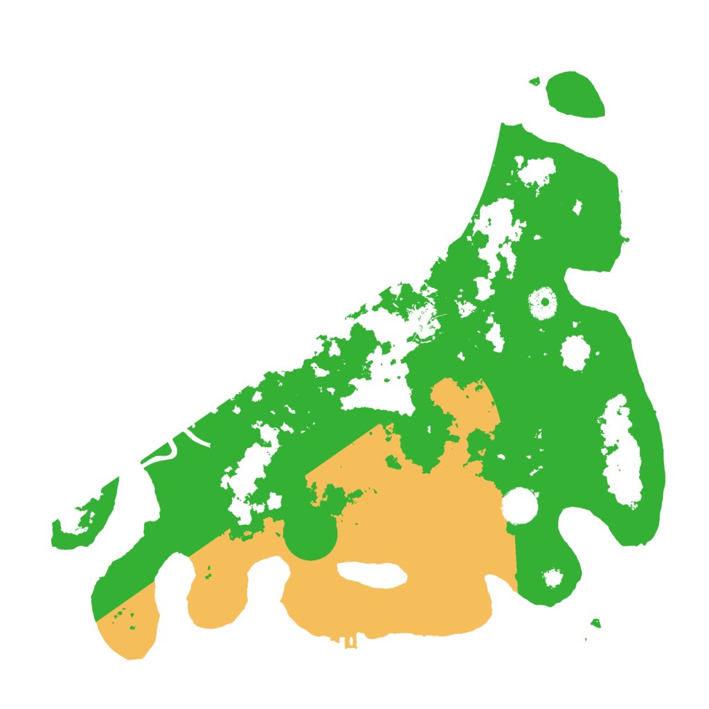 Biome Rust Map: Procedural Map, Size: 3500, Seed: 1266365