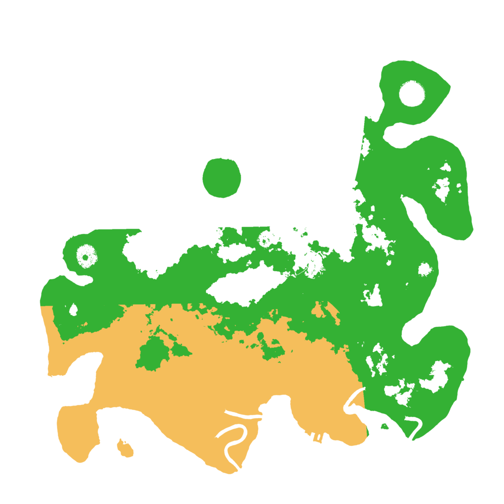 Biome Rust Map: Procedural Map, Size: 3500, Seed: 55687