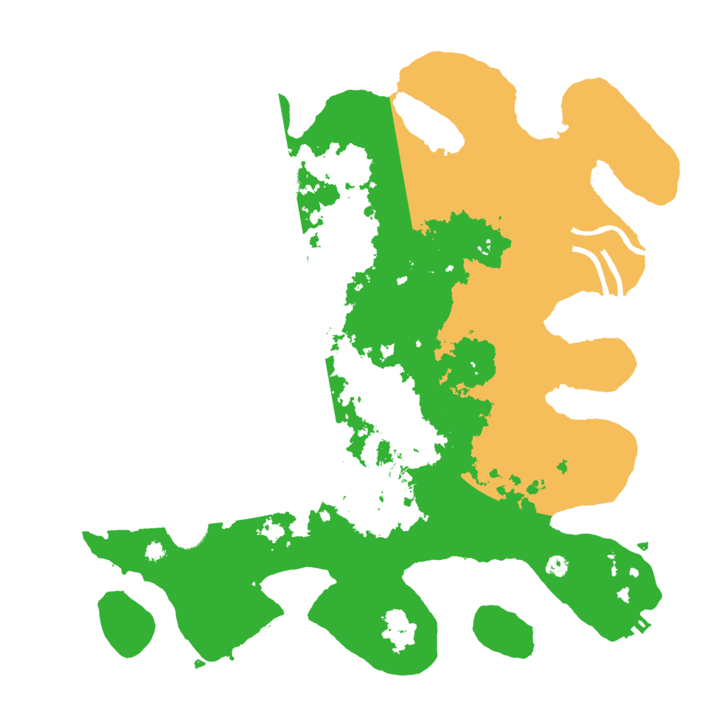 Biome Rust Map: Procedural Map, Size: 3500, Seed: 588