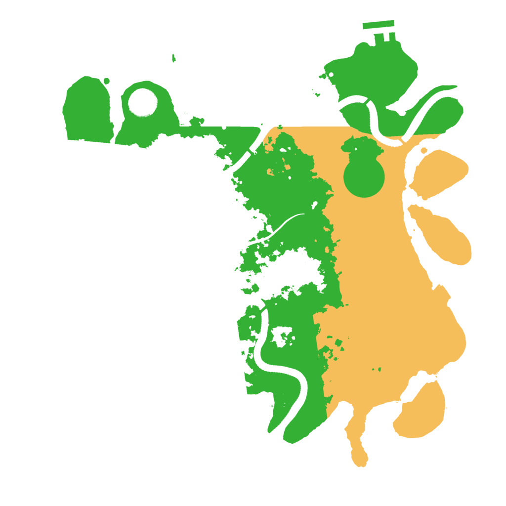 Biome Rust Map: Procedural Map, Size: 3250, Seed: 1058212