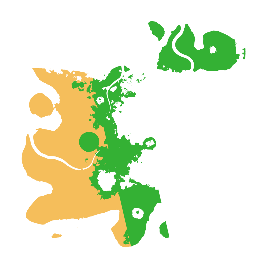 Biome Rust Map: Procedural Map, Size: 3500, Seed: 8451231