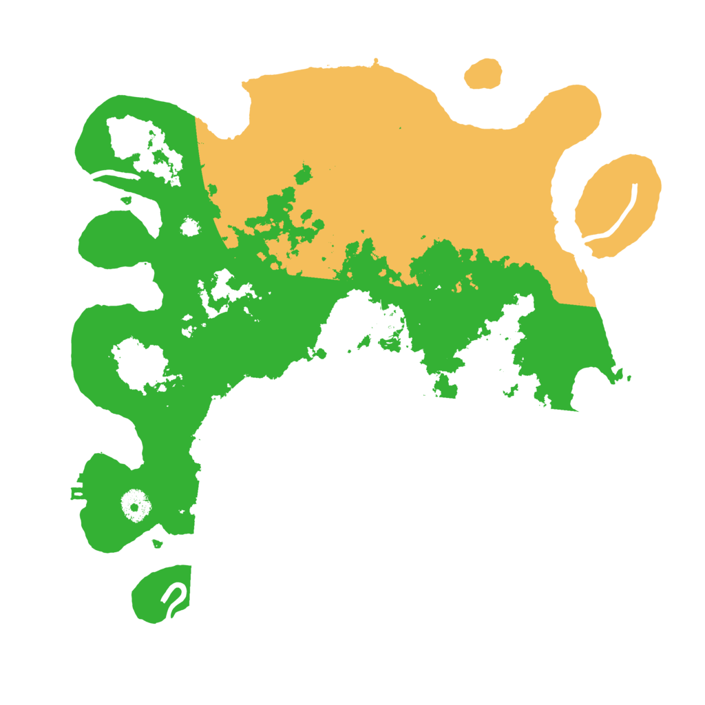 Biome Rust Map: Procedural Map, Size: 3500, Seed: 25489739