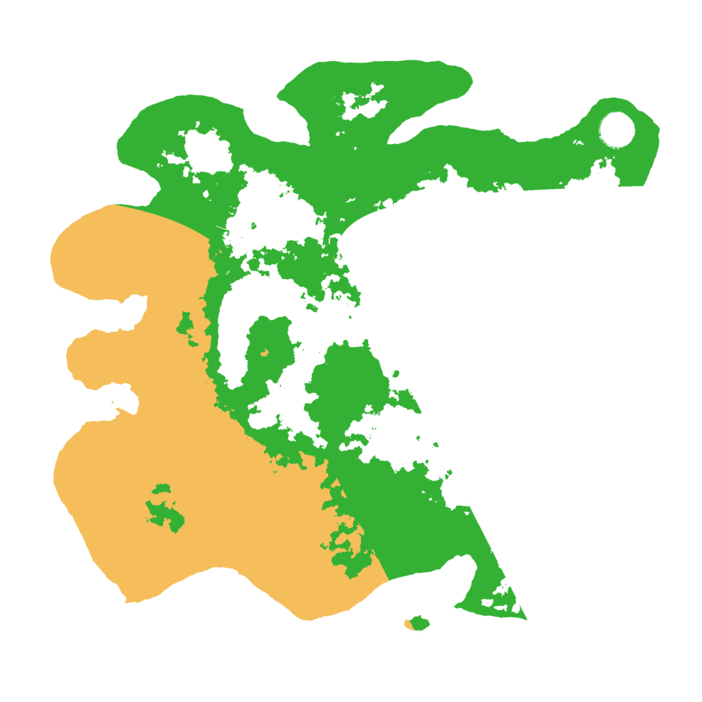 Biome Rust Map: Barren, Size: 3500, Seed: 345407474