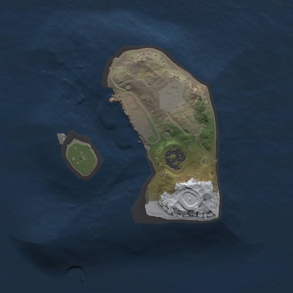 Rust Map: Procedural Map, Size: 1400, Seed: 50000, 5 Monuments