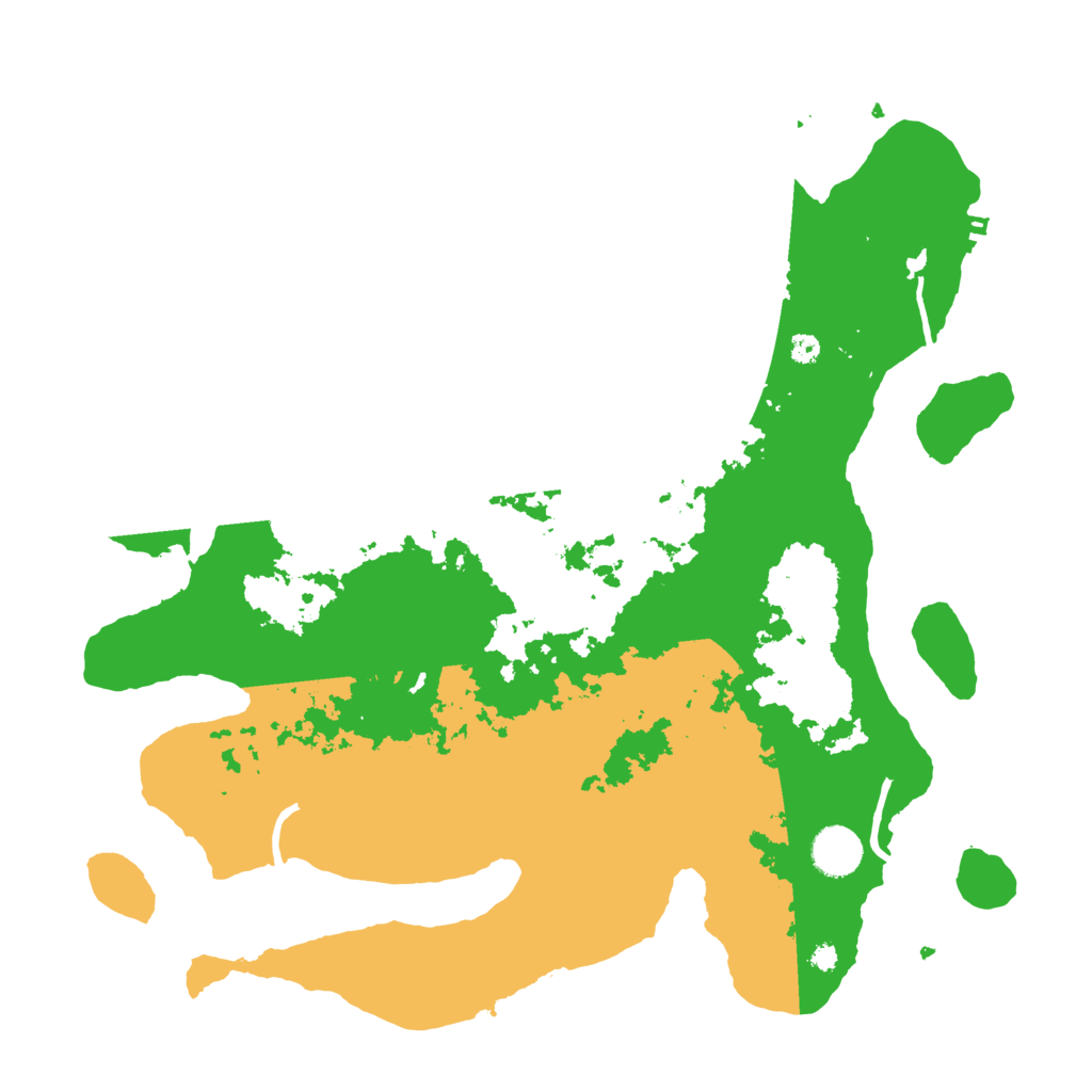 Biome Rust Map: Procedural Map, Size: 3800, Seed: 22