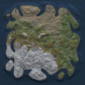 Thumbnail Rust Map: Procedural Map, Size: 4000, Seed: 70000, 17 Monuments
