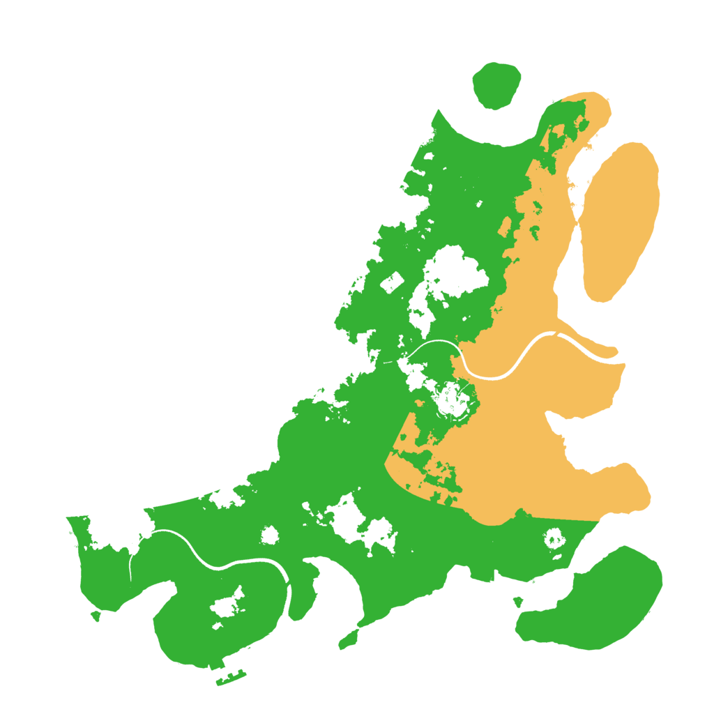 Biome Rust Map: Procedural Map, Size: 3500, Seed: 5498241