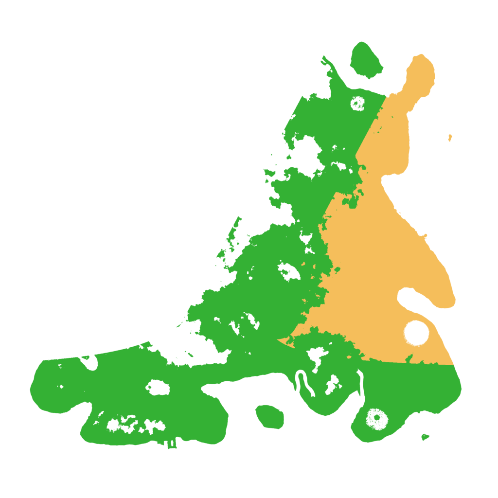 Biome Rust Map: Procedural Map, Size: 3500, Seed: 224016