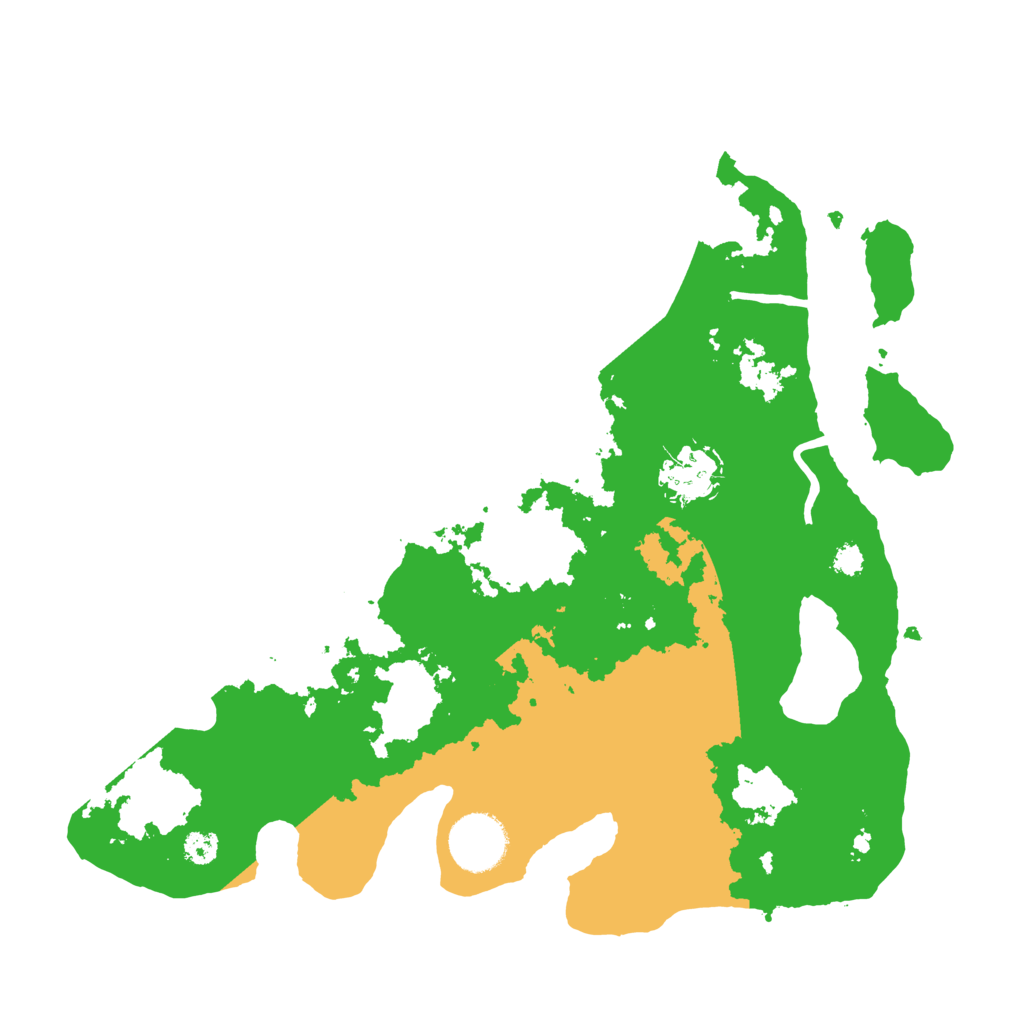 Biome Rust Map: Procedural Map, Size: 3100, Seed: 432443