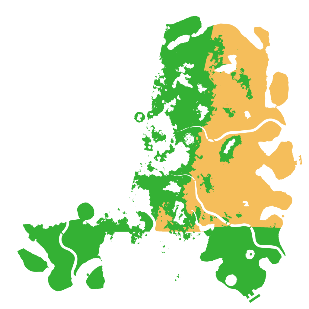 Biome Rust Map: Procedural Map, Size: 5000, Seed: 293740