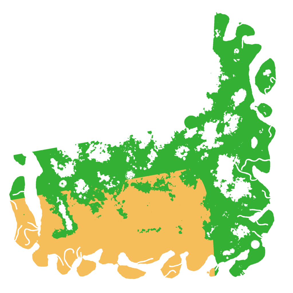 Biome Rust Map: Procedural Map, Size: 6000, Seed: 8945641