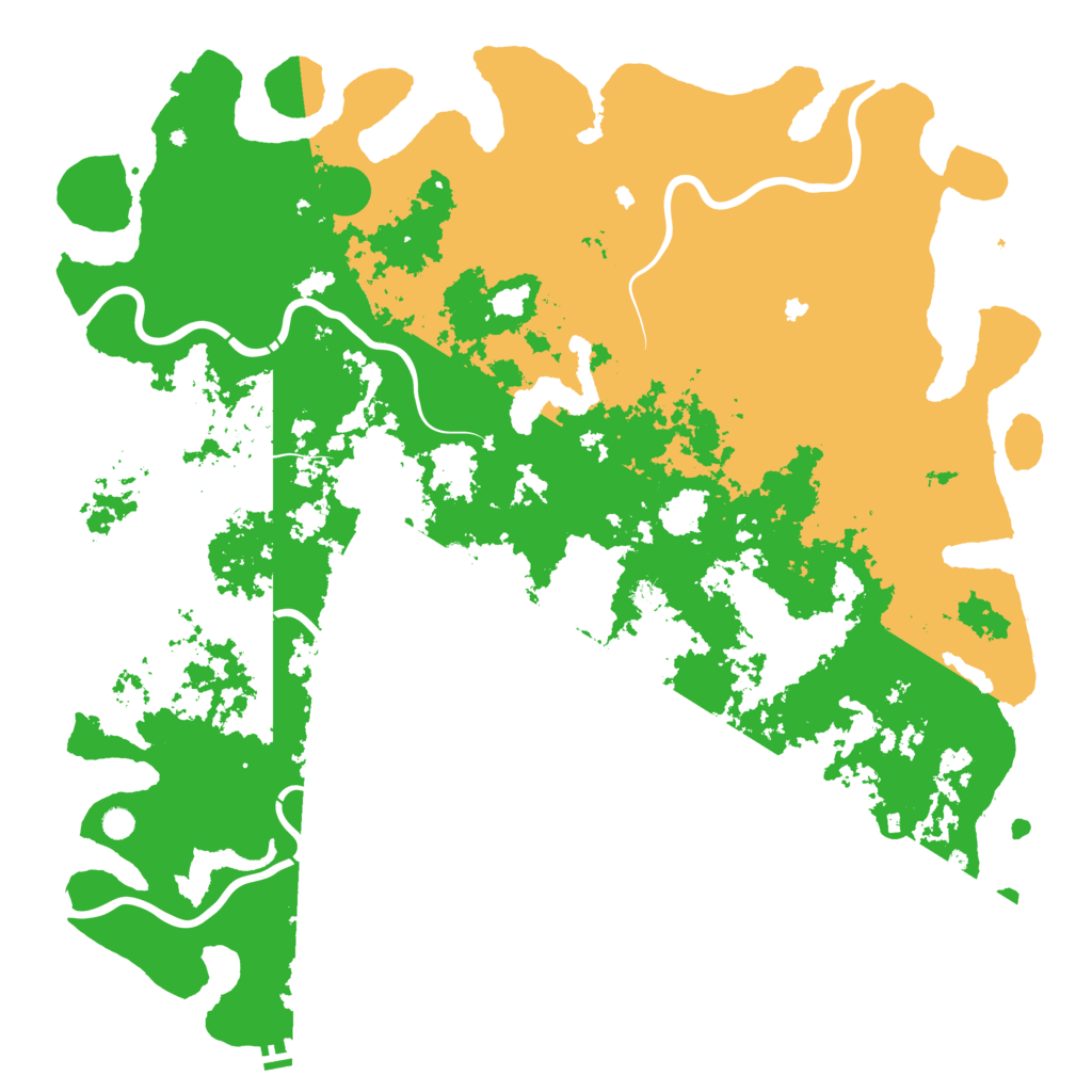 Biome Rust Map: Procedural Map, Size: 6000, Seed: 128461