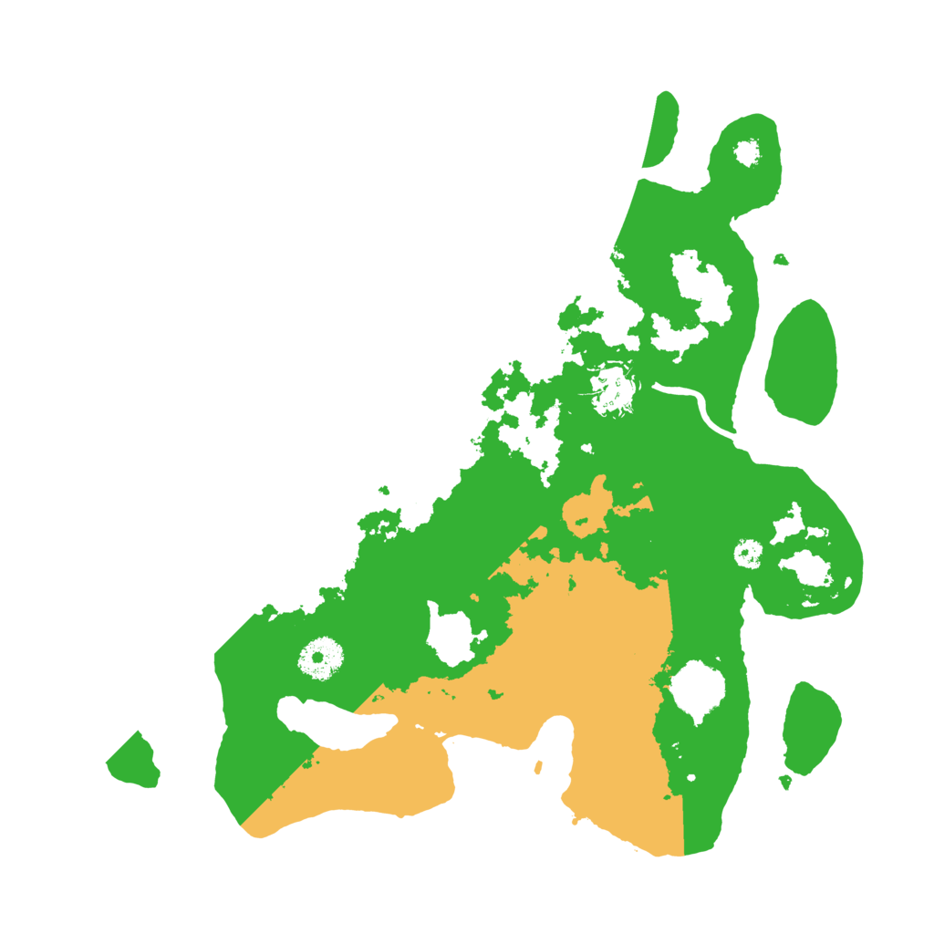 Biome Rust Map: Procedural Map, Size: 3300, Seed: 558844