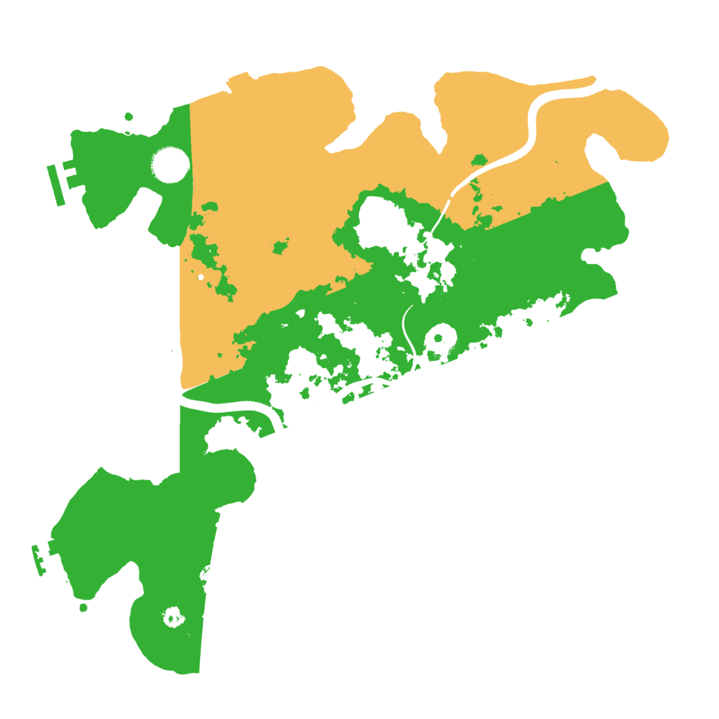 Biome Rust Map: Procedural Map, Size: 3500, Seed: 4399453