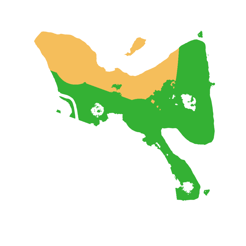 Biome Rust Map: Procedural Map, Size: 2000, Seed: 1255454262