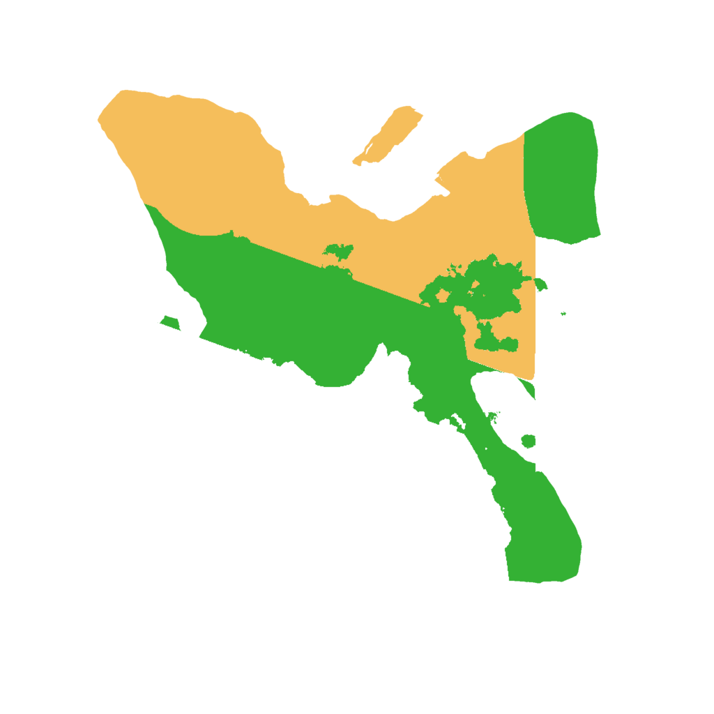 Biome Rust Map: Procedural Map, Size: 2000, Seed: 1255454262