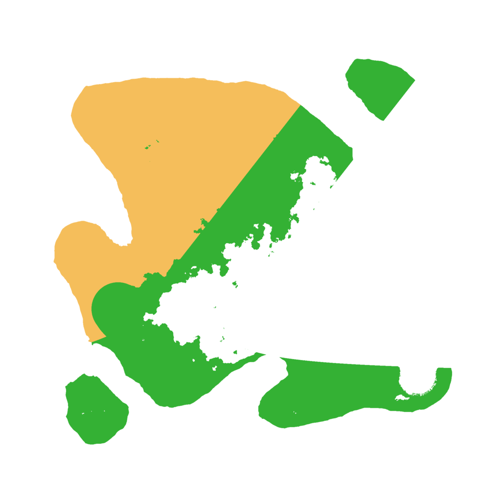 Biome Rust Map: Barren, Size: 2500, Seed: 4