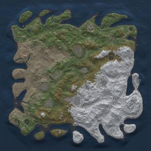 Thumbnail Rust Map: Procedural Map, Size: 4500, Seed: 1555, 20 Monuments