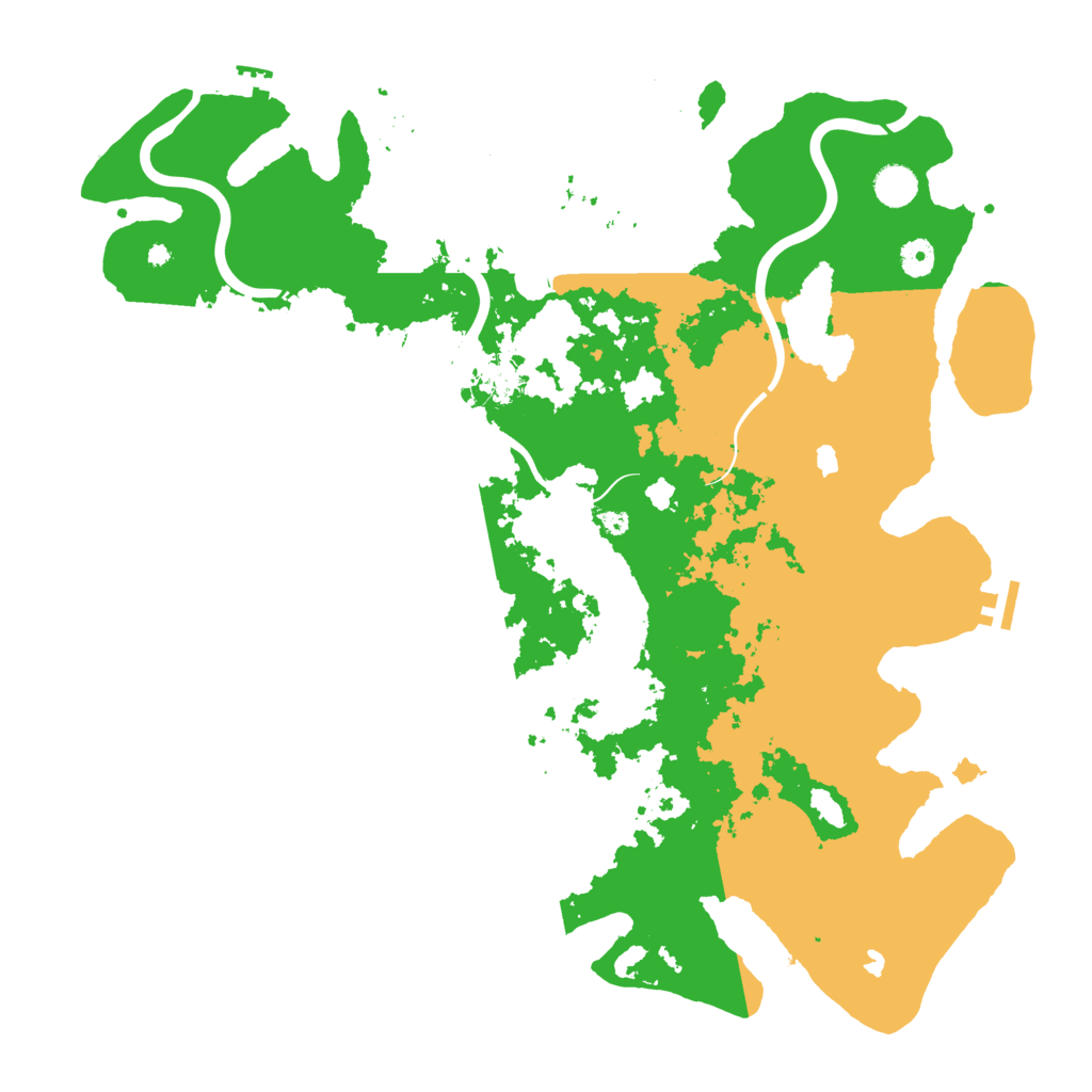 Biome Rust Map: Procedural Map, Size: 4500, Seed: 284611702