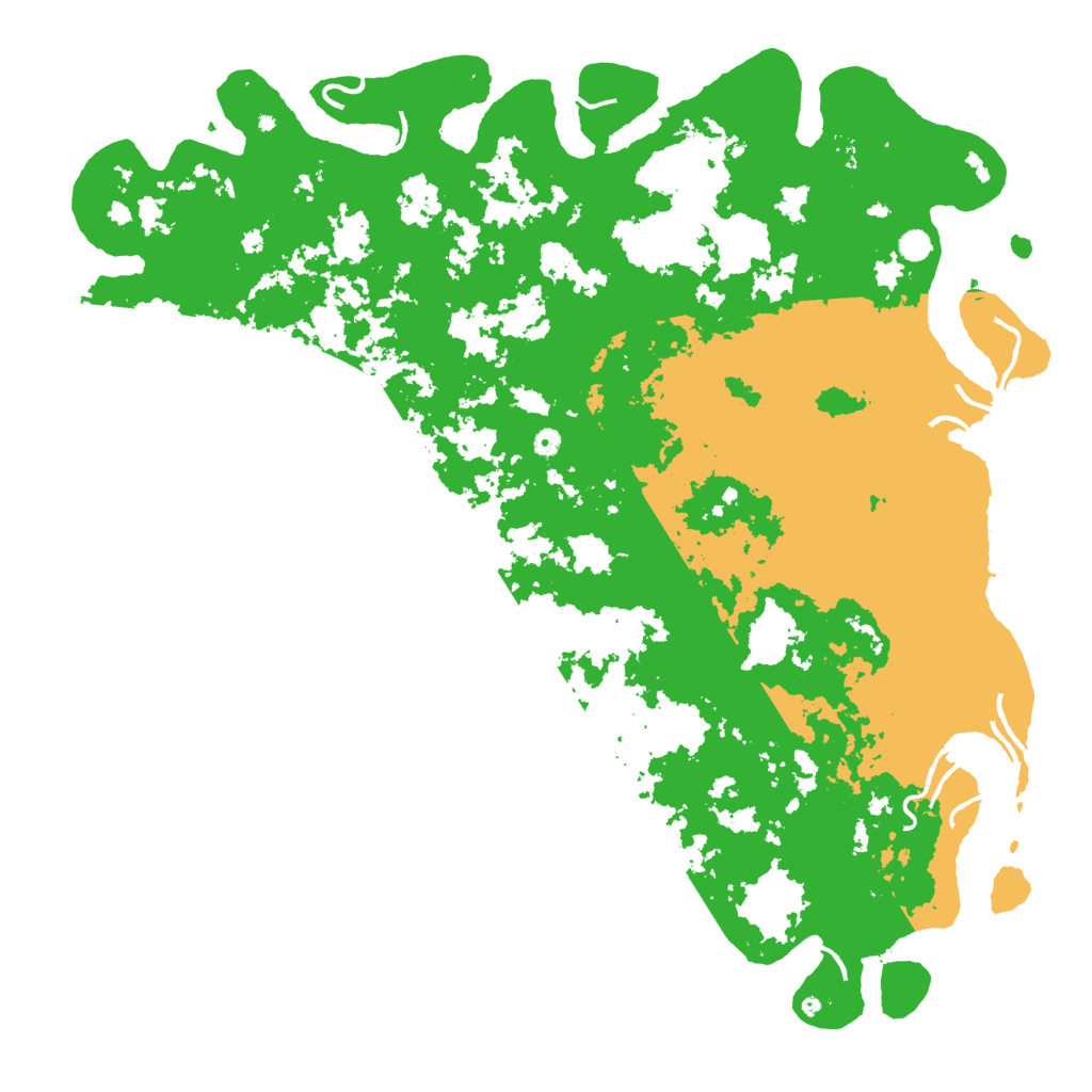 Biome Rust Map: Procedural Map, Size: 6000, Seed: 3296534