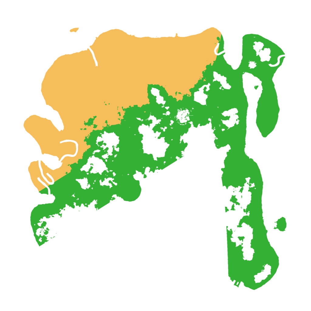 Biome Rust Map: Procedural Map, Size: 3700, Seed: 452823907