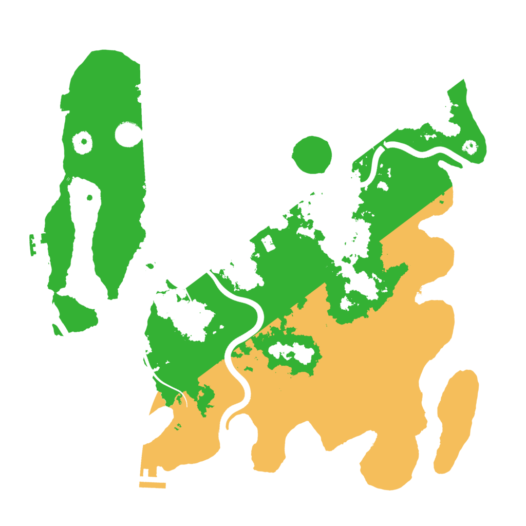 Biome Rust Map: Procedural Map, Size: 3700, Seed: 95129092