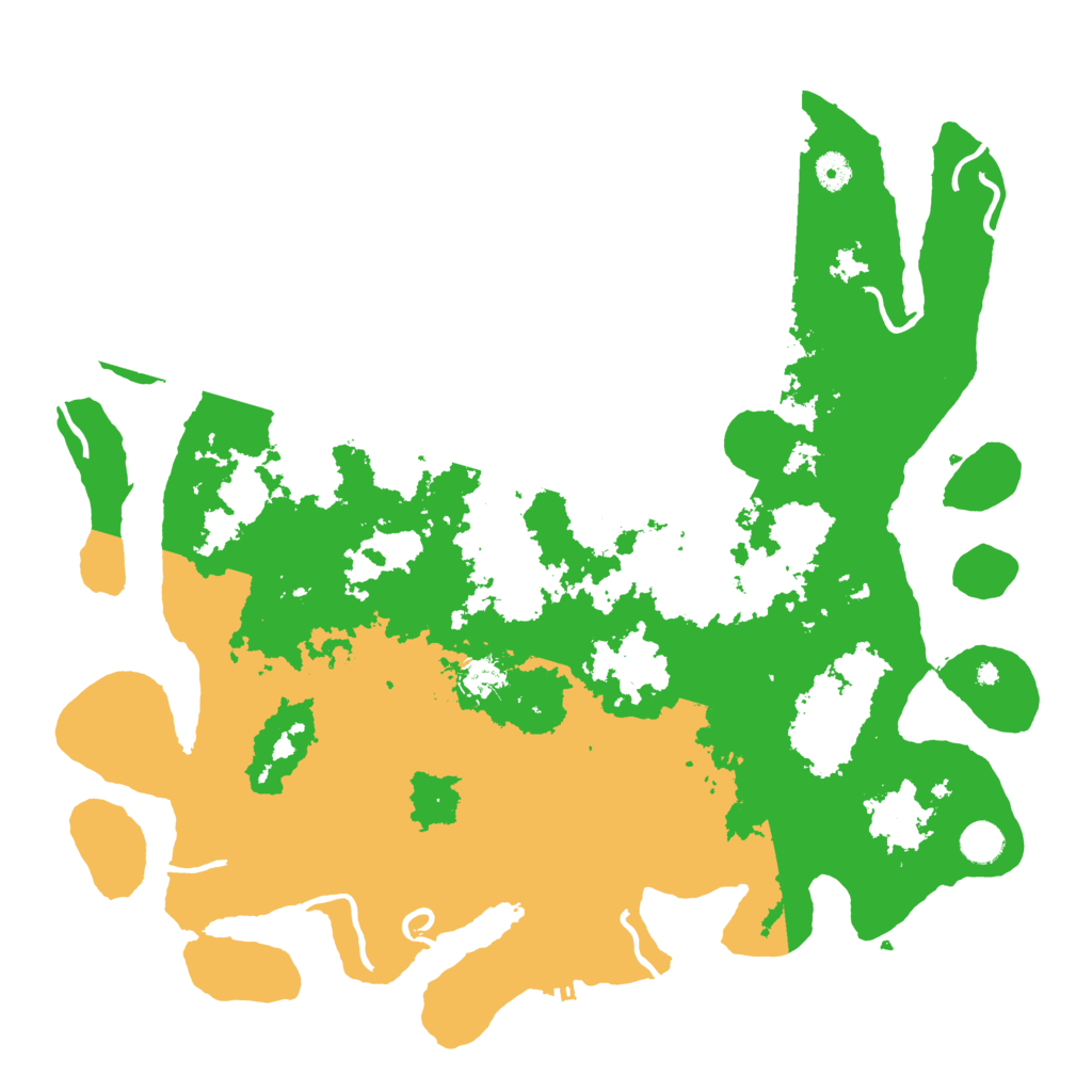 Biome Rust Map: Procedural Map, Size: 4500, Seed: 93726481