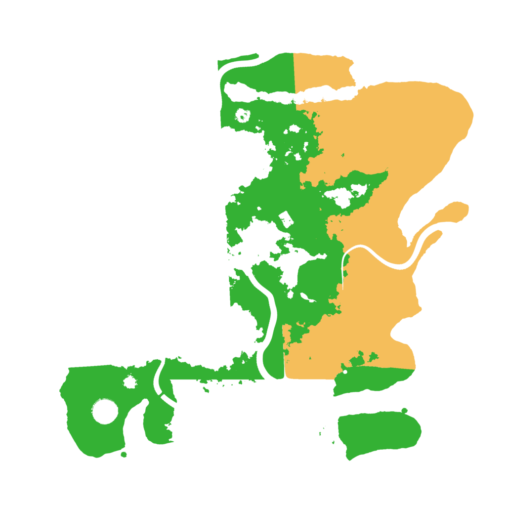 Biome Rust Map: Procedural Map, Size: 3500, Seed: 1442989133