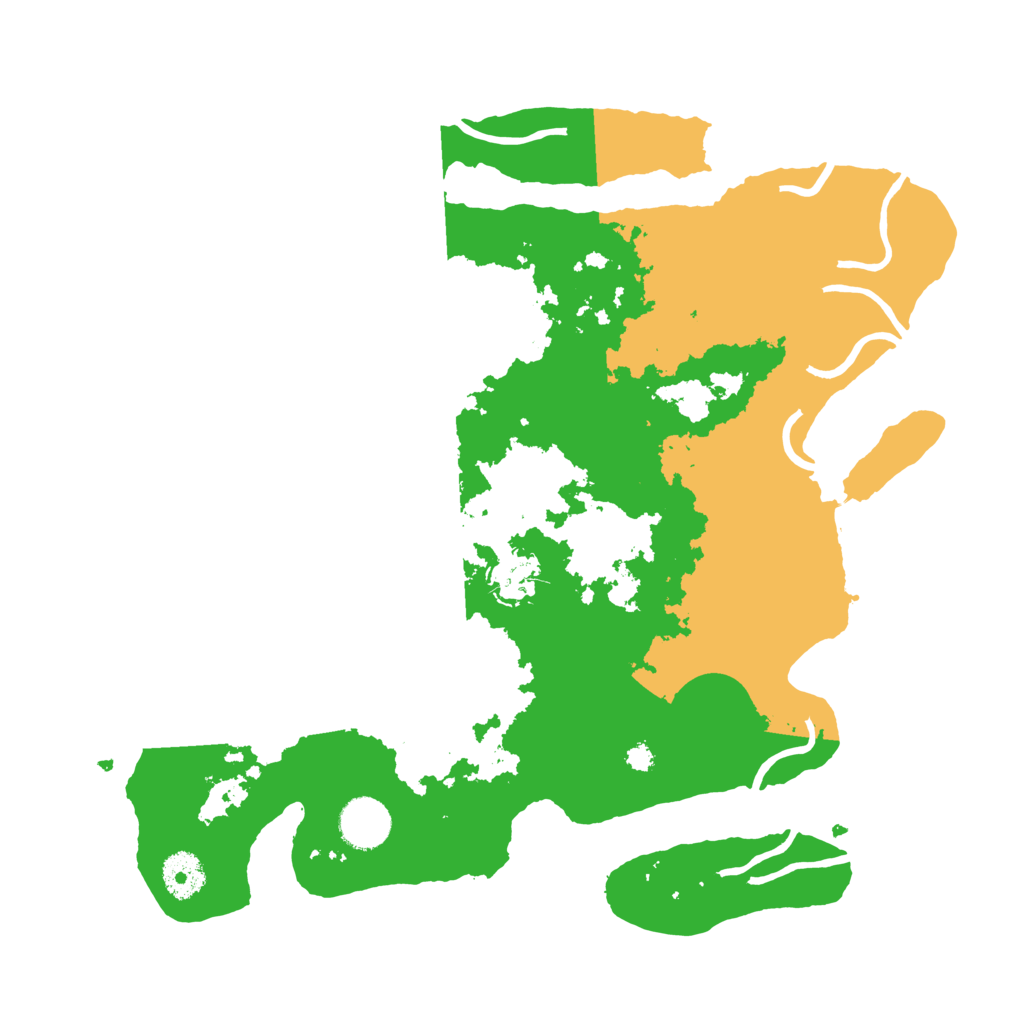 Biome Rust Map: Procedural Map, Size: 3500, Seed: 1442989133