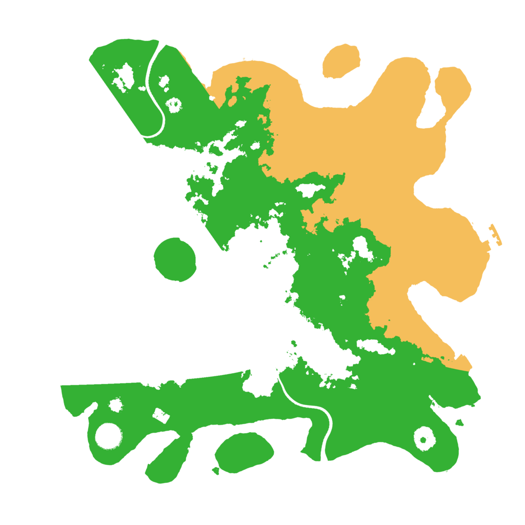 Biome Rust Map: Procedural Map, Size: 3500, Seed: 6093561