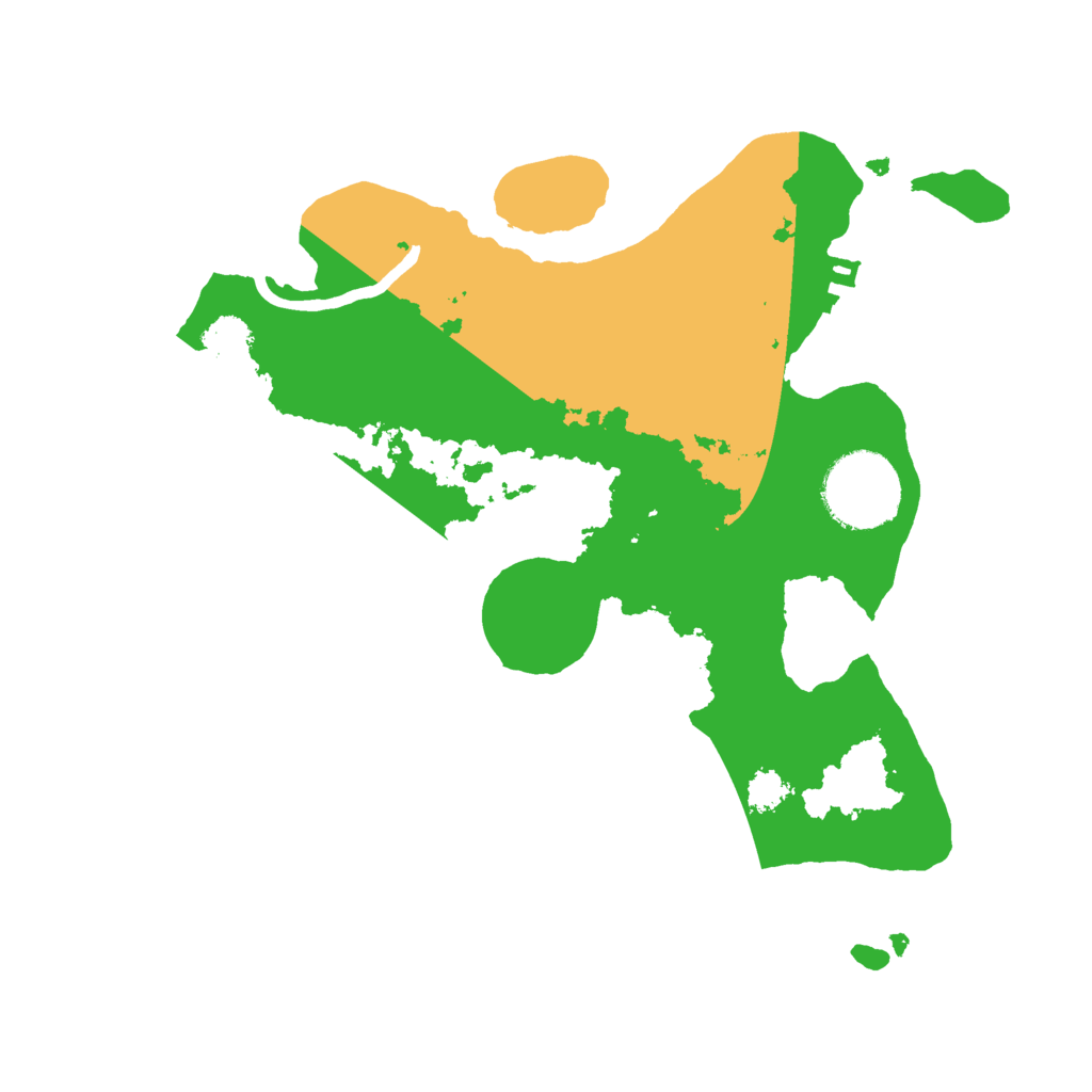 Biome Rust Map: Procedural Map, Size: 2500, Seed: 124847845