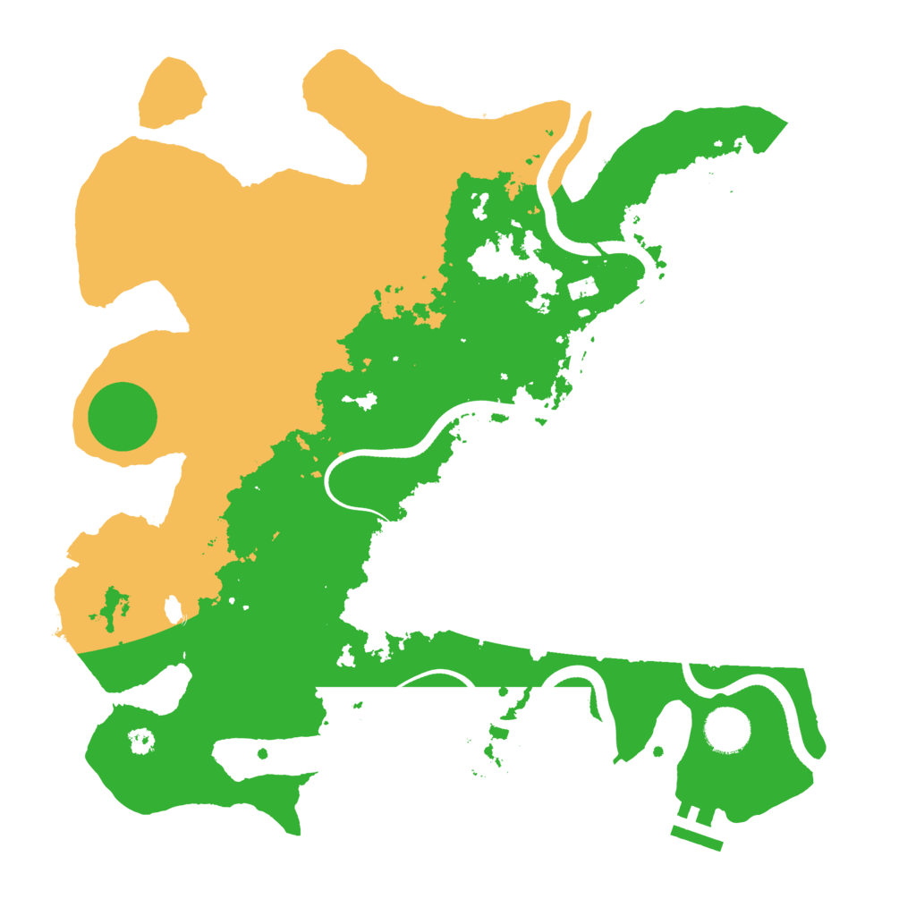 Biome Rust Map: Procedural Map, Size: 3500, Seed: 9967769