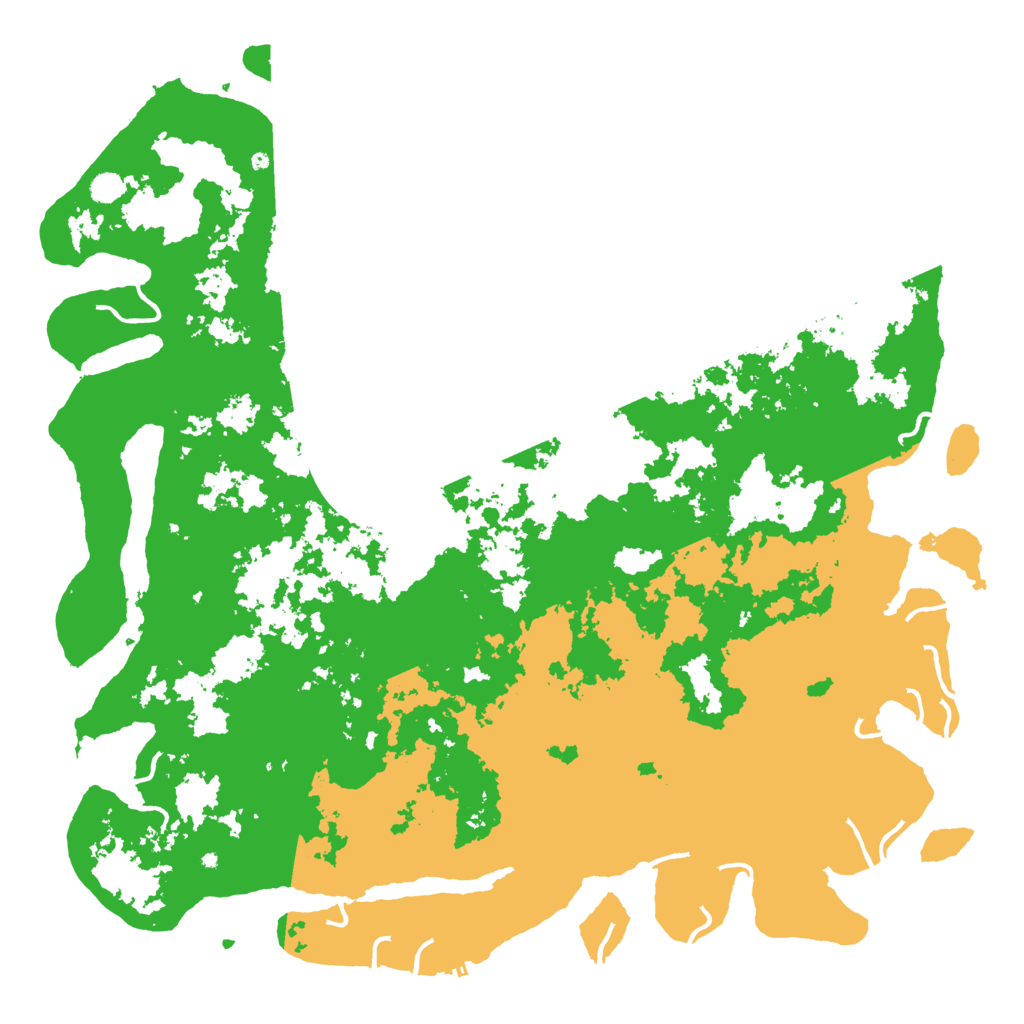 Biome Rust Map: Procedural Map, Size: 6000, Seed: 52030352